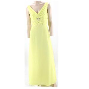 Beautiful Canary Yellow Chiffon Gown